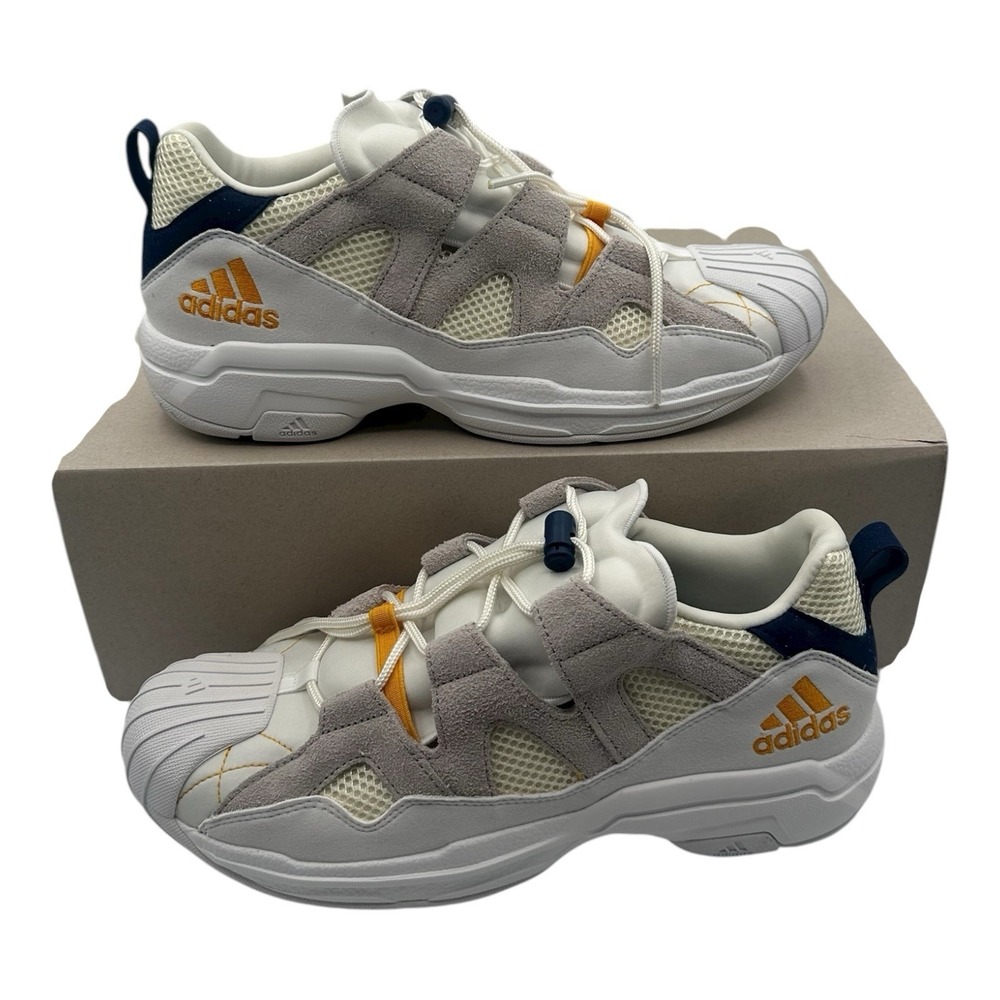 Adidas Consortium SS2G Workshop Shoes Mens Sz‎ 9.5 White/Granite/Blue BC0698